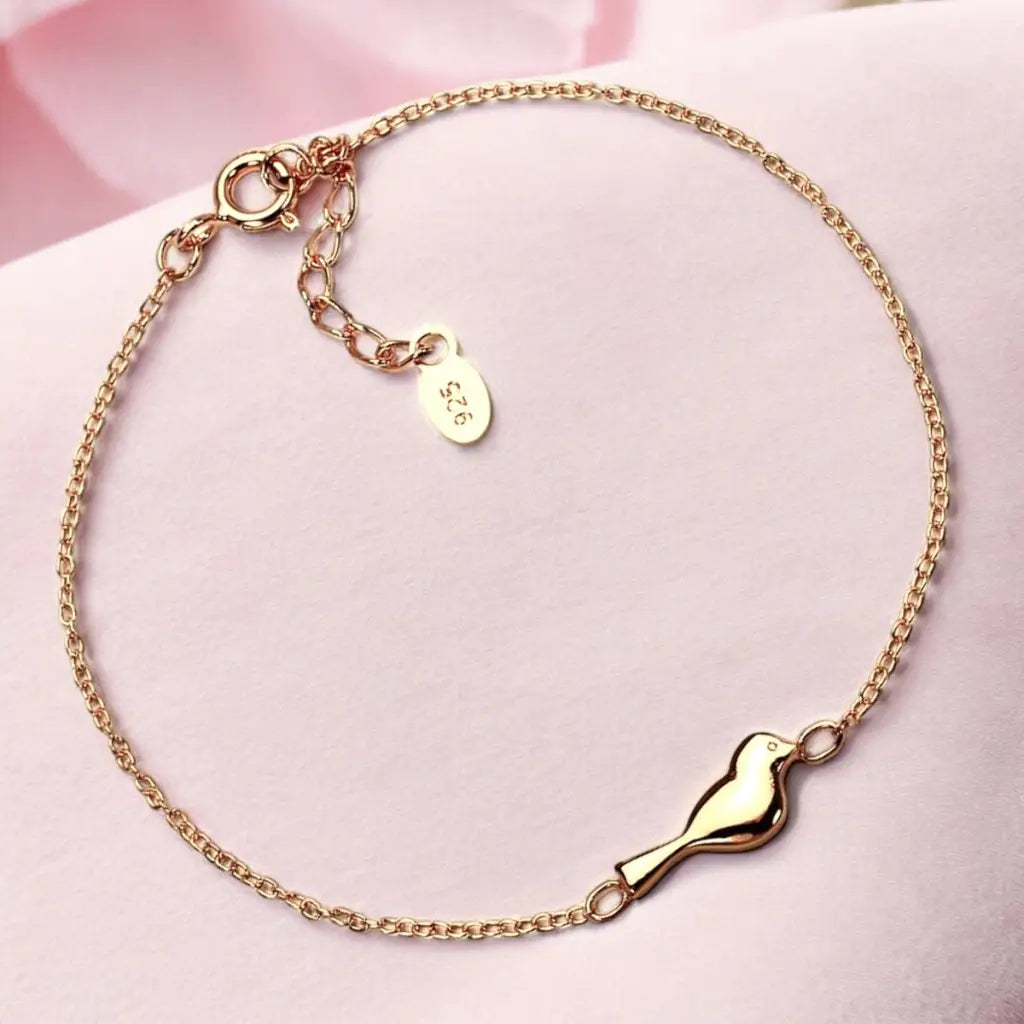 Madamlili 925 zilveren armband met vogelmotief - 18k