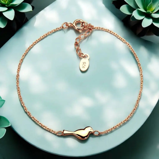 Madamlili 925 zilveren armband met vogelmotief - 18k