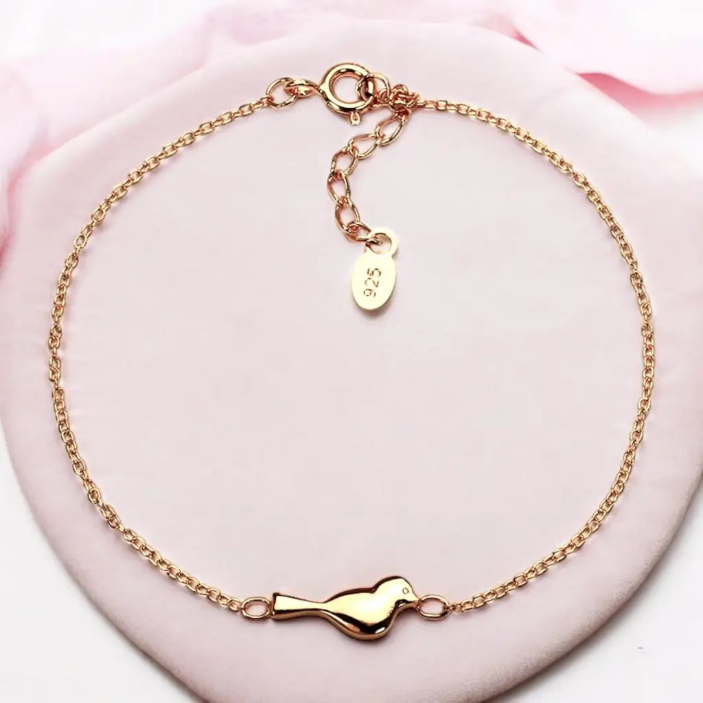 Madamlili 925 zilveren armband met vogelmotief - 18k