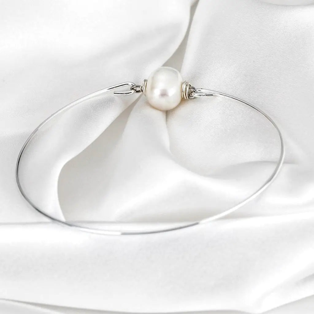 Madamlili armband echte zoetwaterparel. - sieraden
