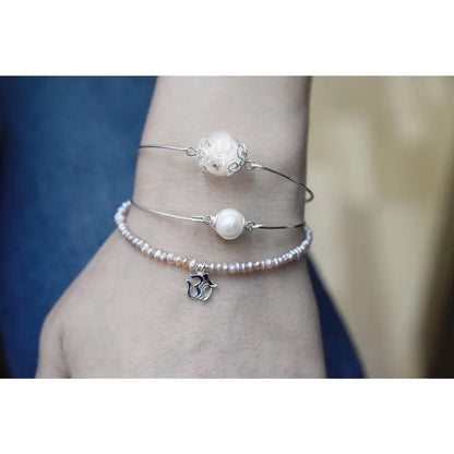 Madamlili armband echte zoetwaterparel. - sieraden