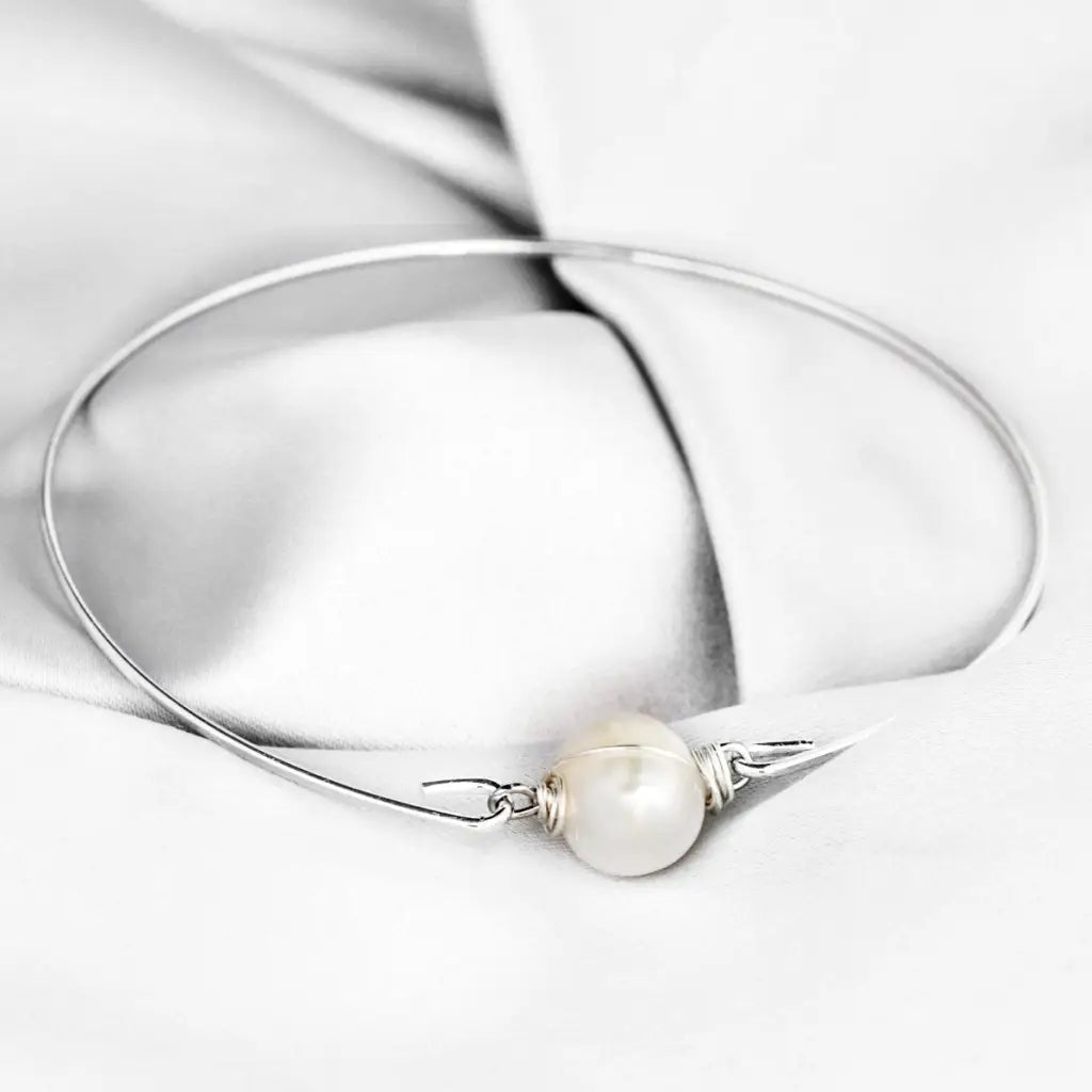 Madamlili armband echte zoetwaterparel. - sieraden