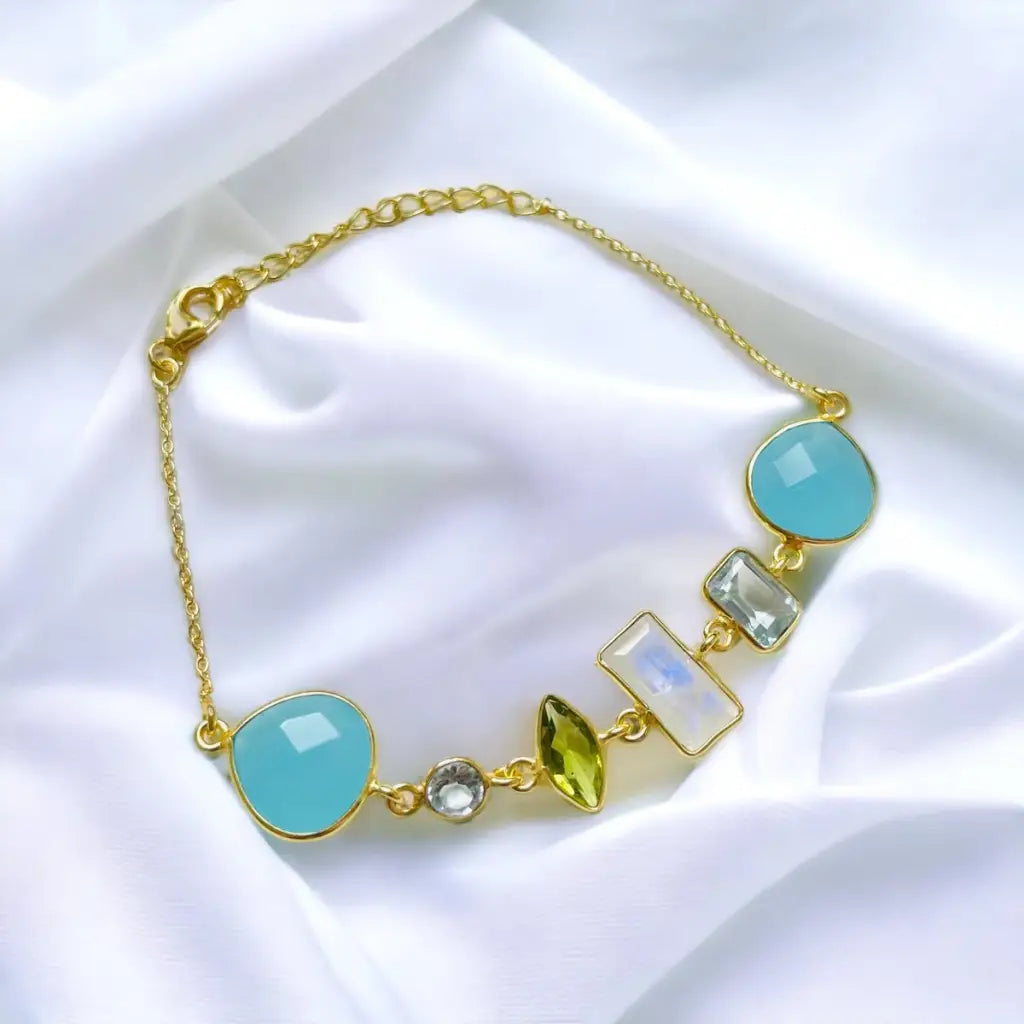 Madamlili armband met meerdere edelstenen - 925 sterling