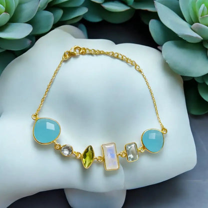 Madamlili armband met meerdere edelstenen - 925 sterling