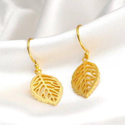 Madamlili bladoorbellen - 925 sterling vergulde botanische