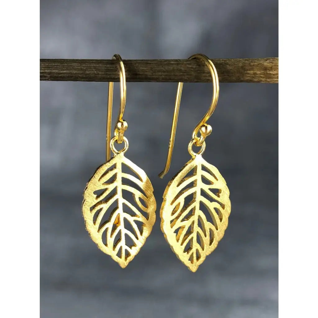 Madamlili bladoorbellen - 925 sterling vergulde botanische