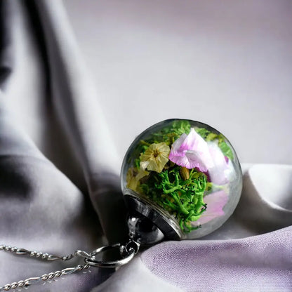 Madamlili boekethanger - 925 echte zilveren bloemenketting