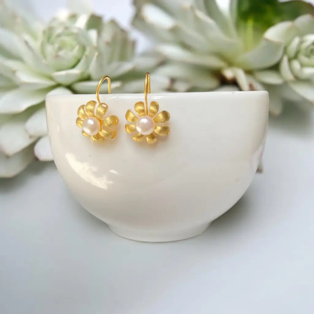 Madamlili botanische oorbellen gemaakt van 925 sterling