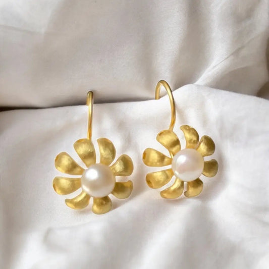 Madamlili botanische oorbellen gemaakt van 925 sterling