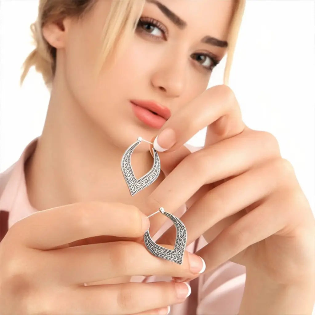 Madamlili casablanca oosterse oorringen - 925 sterling