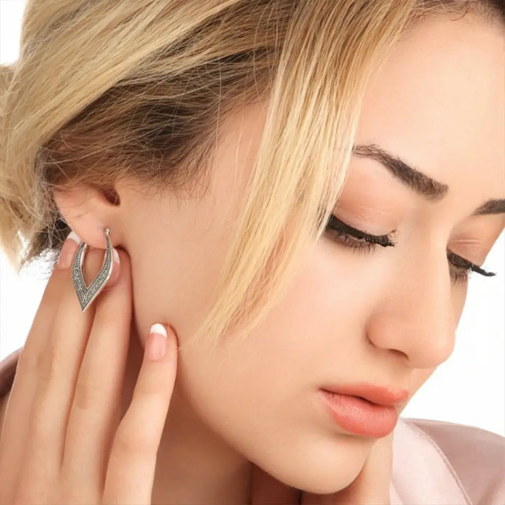 Madamlili casablanca oosterse oorringen - 925 sterling