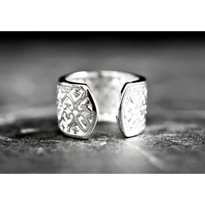 Madamlili decoratieve 925 sterling zilveren ring