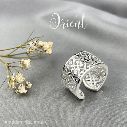 Madamlili decoratieve 925 sterling zilveren ring