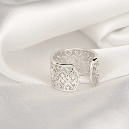 Madamlili decoratieve 925 sterling zilveren ring