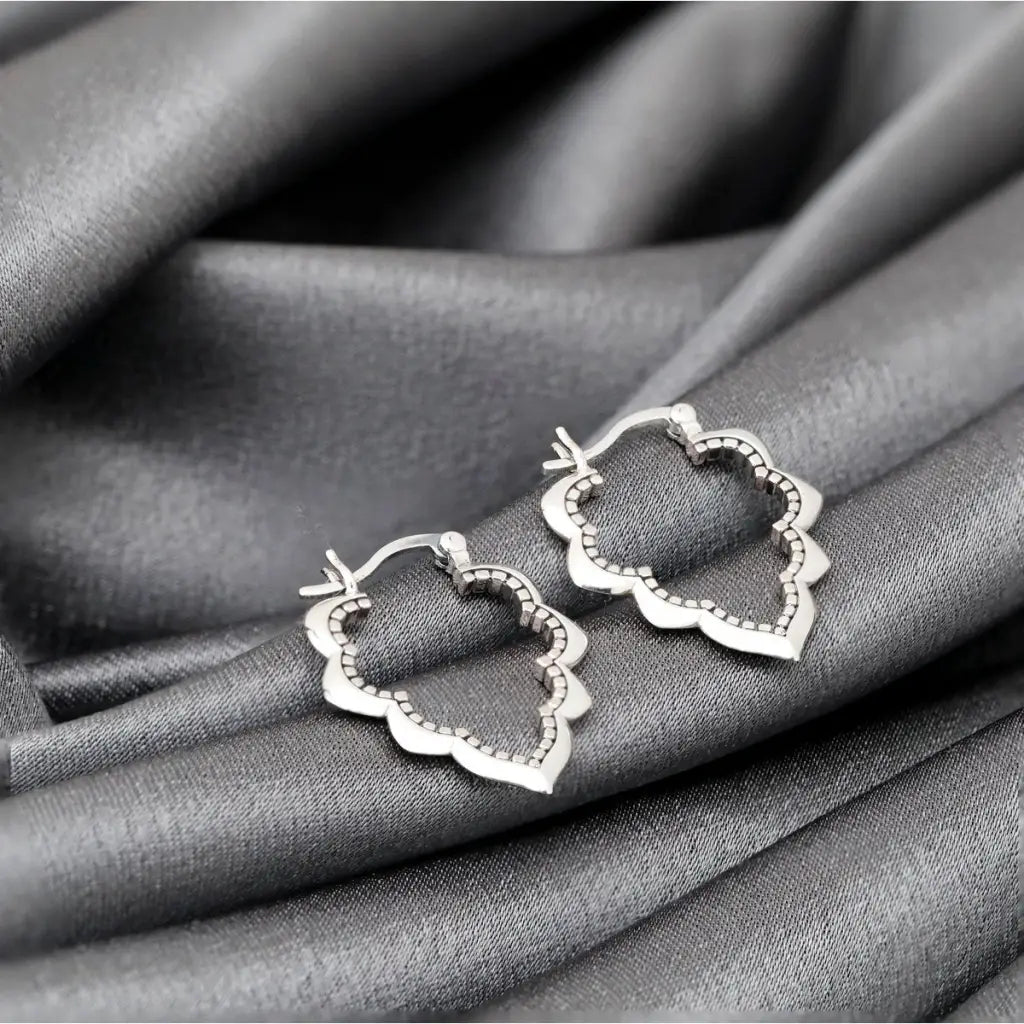 Madamlili drop aura ornament-oorbellen - 925 sterling