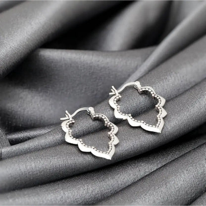 Madamlili drop aura ornament-oorbellen - 925 sterling