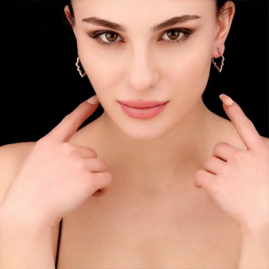 Madamlili drop aura ornament-oorbellen - 925 sterling