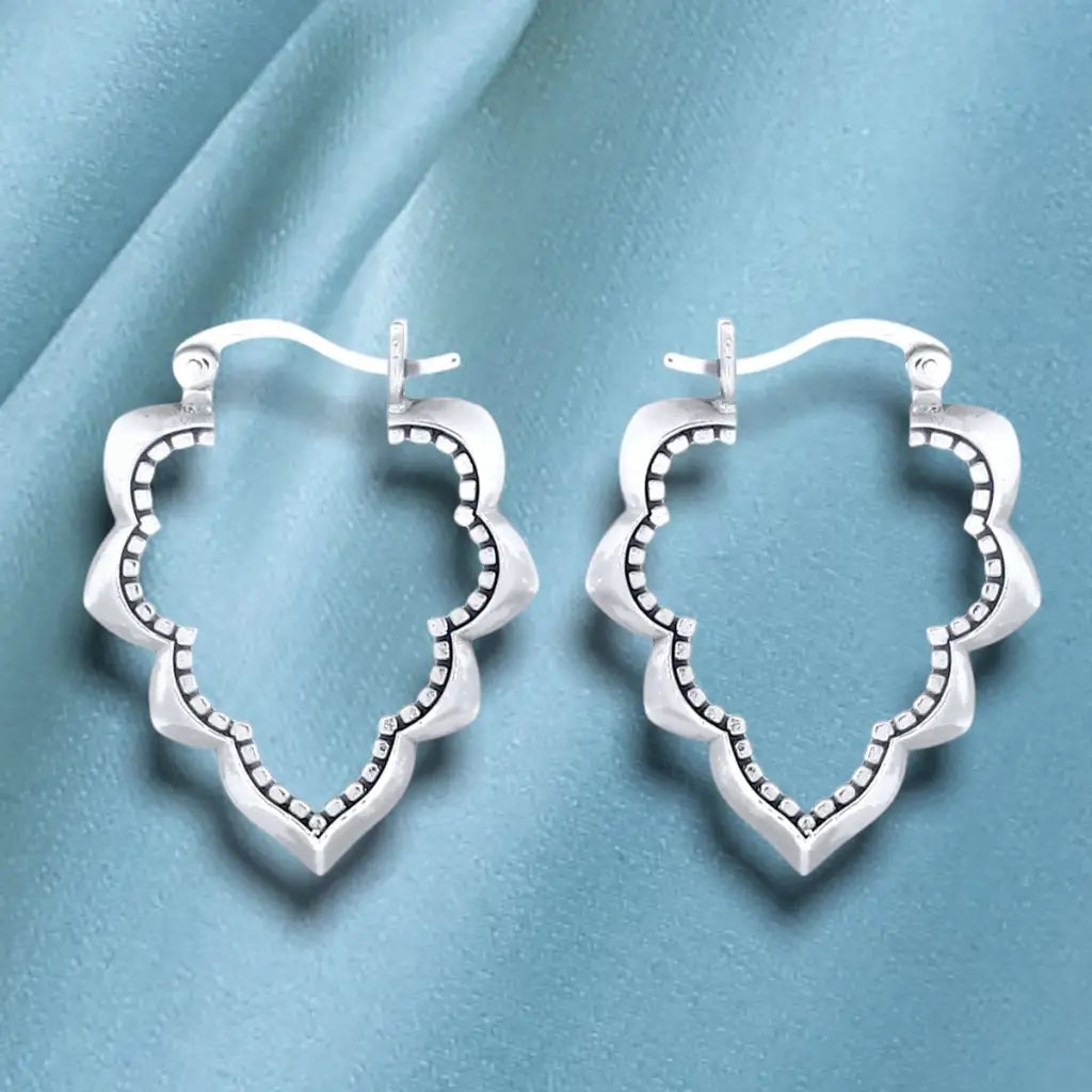 Madamlili drop aura ornament-oorbellen - 925 sterling