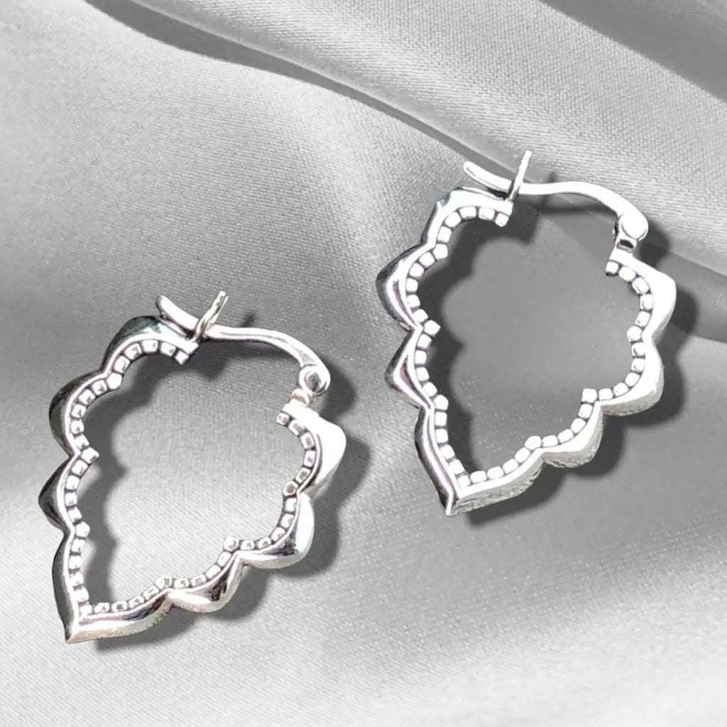 Madamlili drop aura ornament-oorbellen - 925 sterling