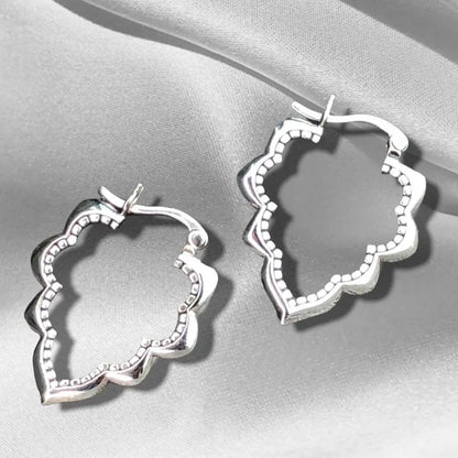 Madamlili drop aura ornament-oorbellen - 925 sterling