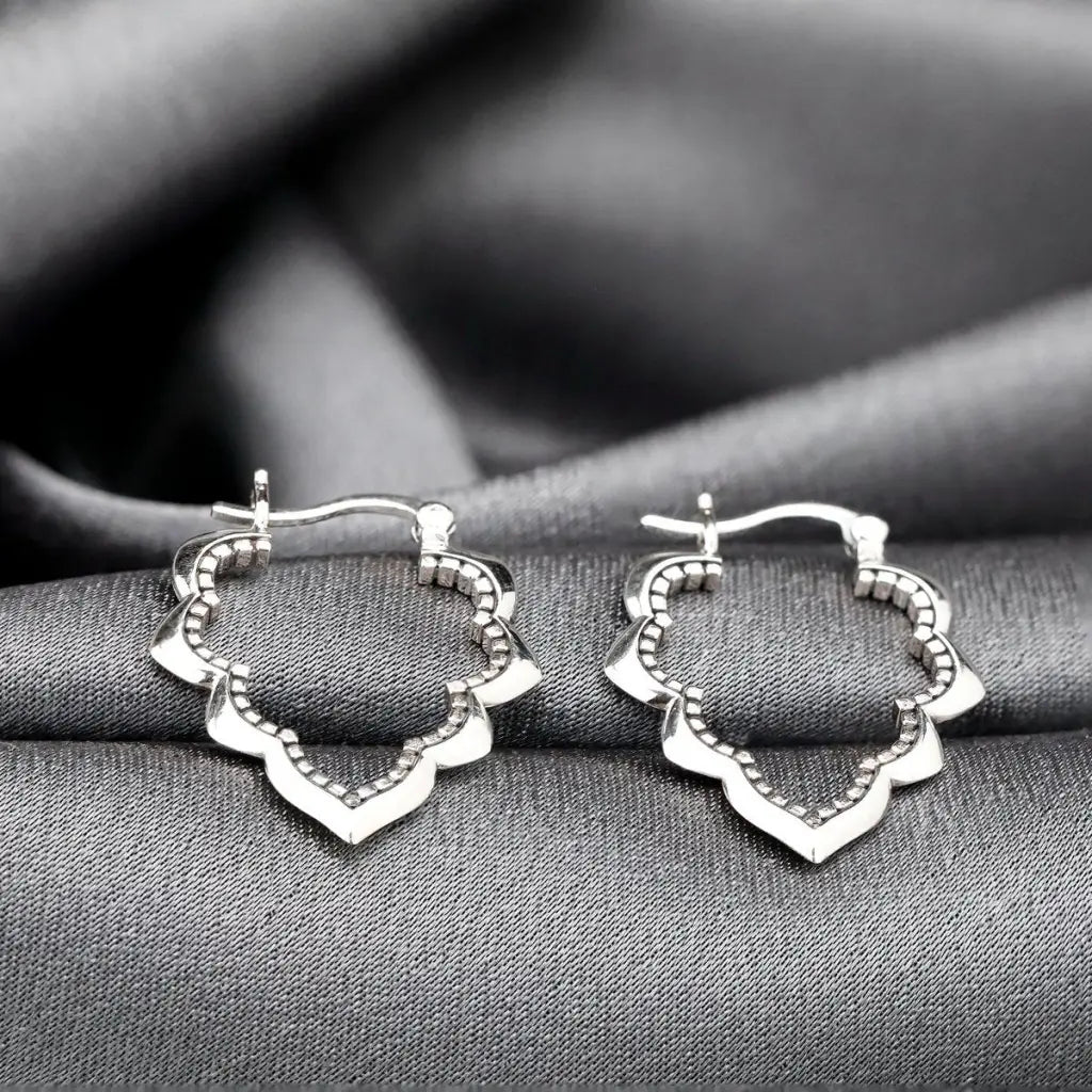 Madamlili drop aura ornament-oorbellen - 925 sterling