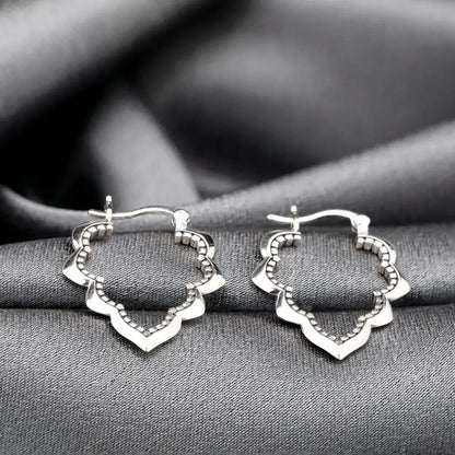 Madamlili drop aura ornament-oorbellen - 925 sterling