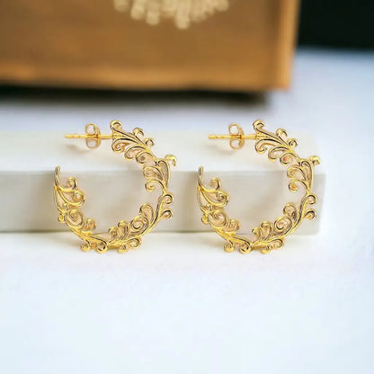 Madamlili elegante 18k vergulde oorbellen van 925 sterling