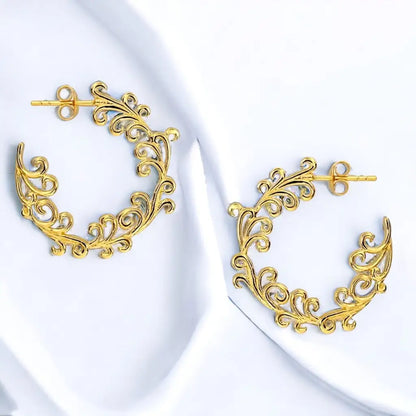 Madamlili elegante 18k vergulde oorbellen van 925 sterling