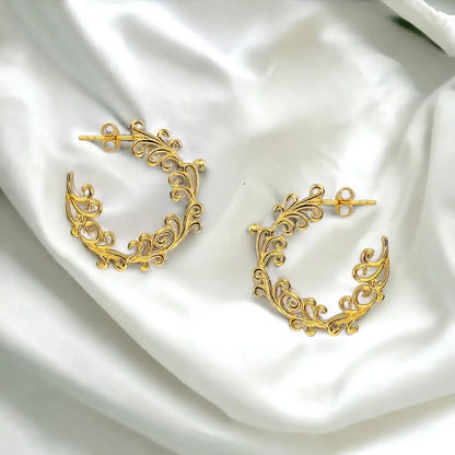 Madamlili elegante 18k vergulde oorbellen van 925 sterling