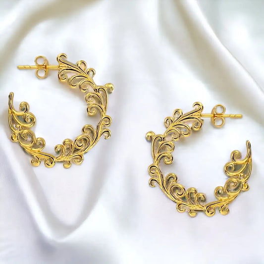 Madamlili elegante 18k vergulde oorbellen van 925 sterling