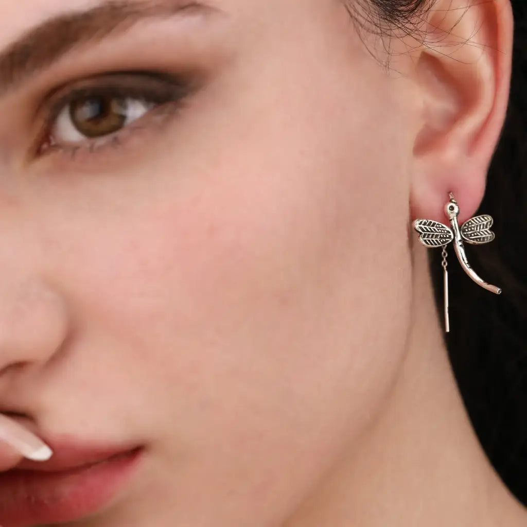 Madamlili elegante libelle oorbellen gemaakt van 925