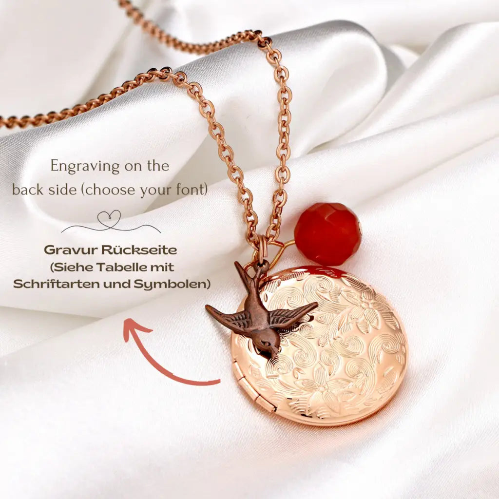 Madamlili flight into happiness fotomedaillonketting.