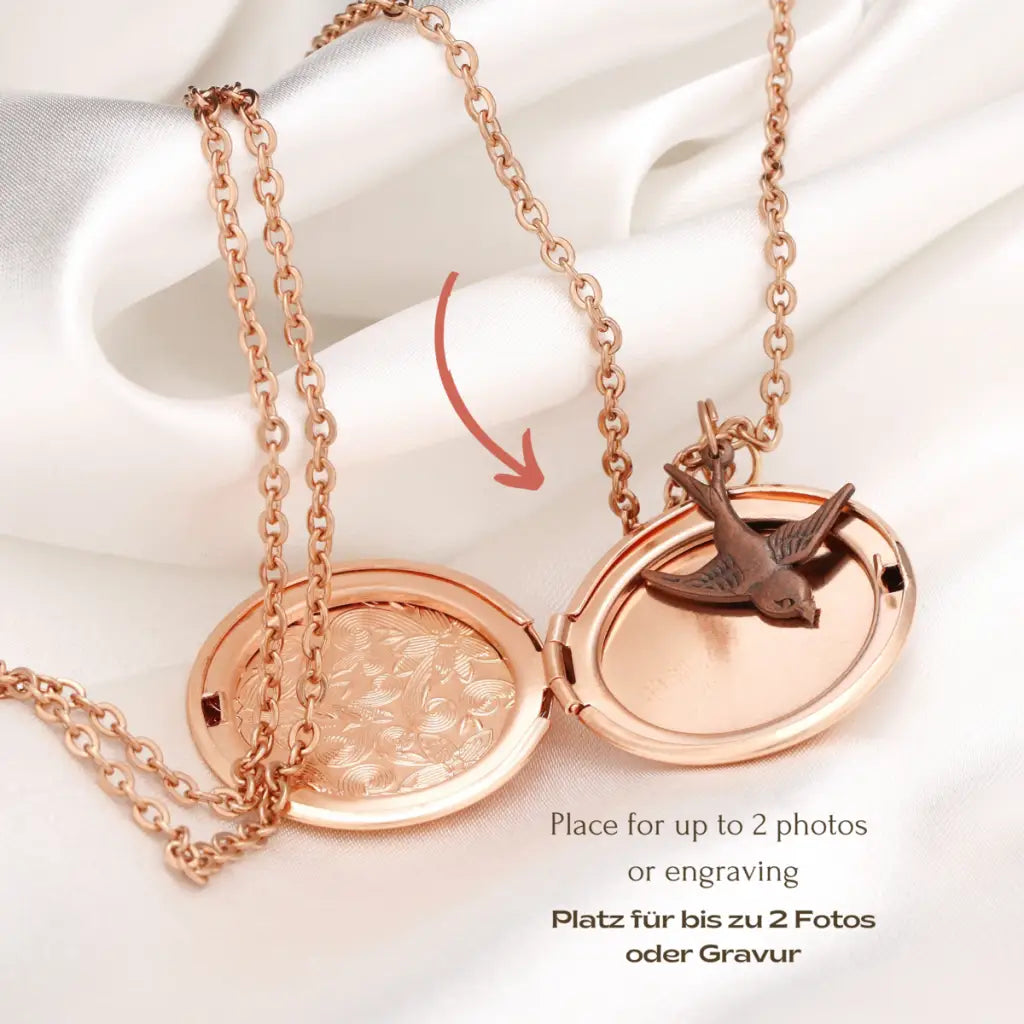 Madamlili flight into happiness fotomedaillonketting.