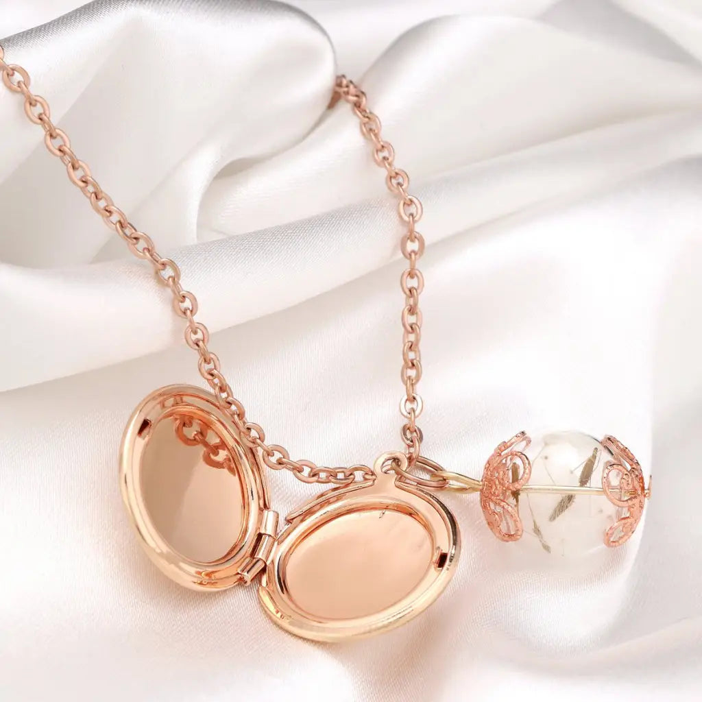 Madamlili fotomedaillonketting met uw foto en gravure