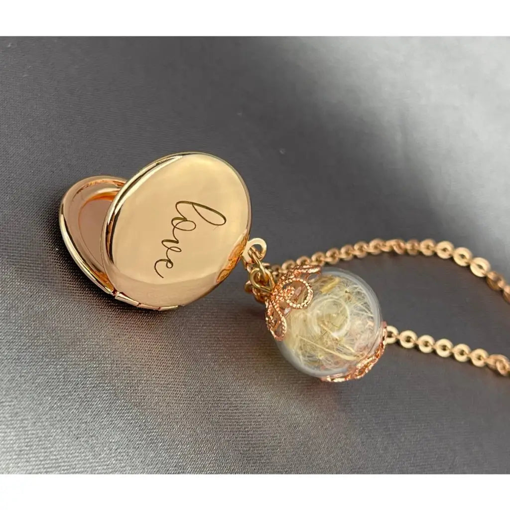 Madamlili fotomedaillonketting met uw foto en gravure