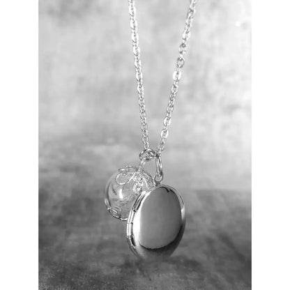 Madamlili gepersonaliseerde paardenbloemmedaillonketting