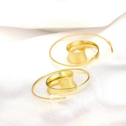 Madamlili gouden spiraal oorbellen - 925 sterling goud