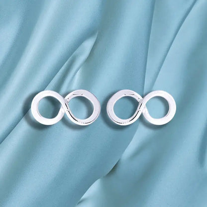 Madamlili infinity mini-oorknopjes - 925 sterling zilver.