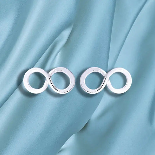 Madamlili infinity mini-oorknopjes - 925 sterling zilver.