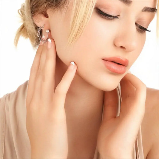 Madamlili karma oosterse oorringen - 925 sterling zilveren