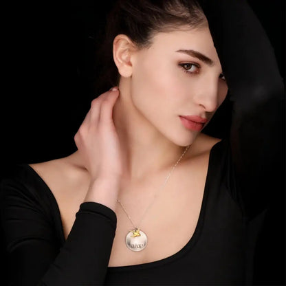 Madamlili ketting luck met zwaluw - 925 sterling zilver.