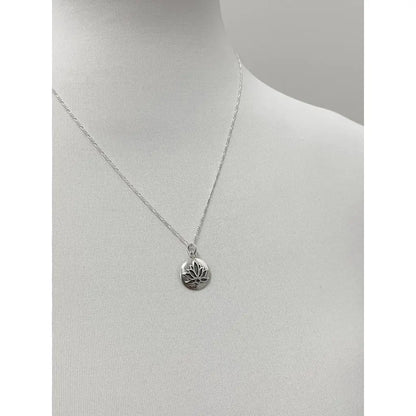 Madamlili ketting met lotushanger - 925 sterling zilver.