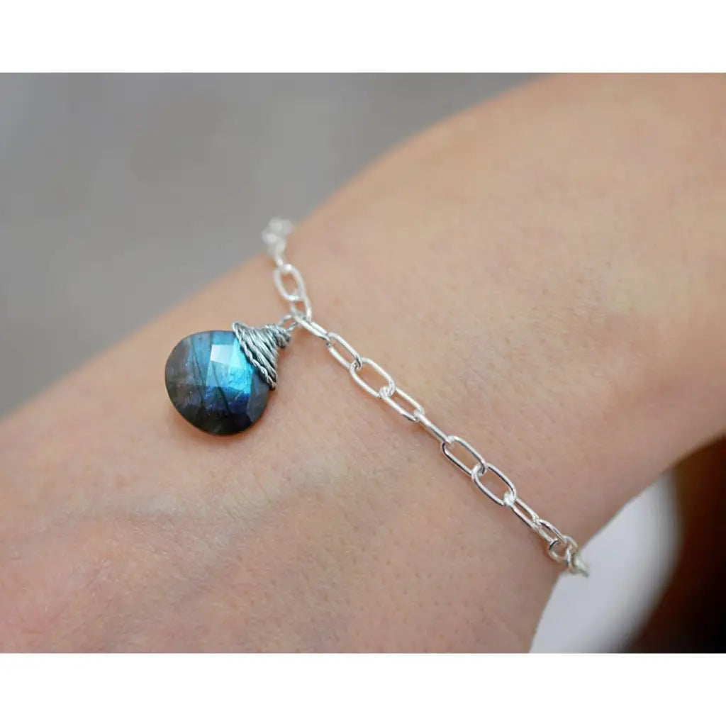 Madamlili labradoriet edelsteen armband - 925 sterling