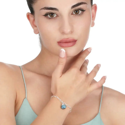 Madamlili labradoriet edelsteen armband - 925 sterling