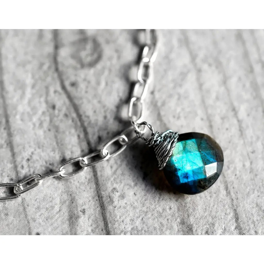 Madamlili labradoriet edelsteen armband - 925 sterling