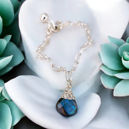 Madamlili labradoriet edelsteen armband - 925 sterling