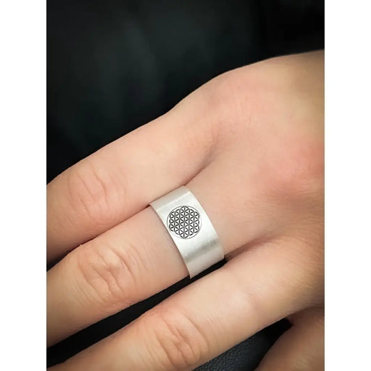 Madamlili levensbloemring - 925 sterling zilver. - sieraden