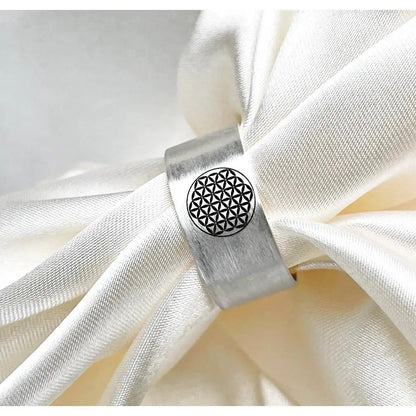 Madamlili levensbloemring - 925 sterling zilver. - sieraden