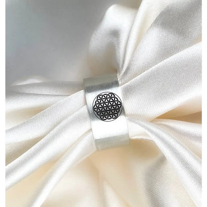 Madamlili levensbloemring - 925 sterling zilver. - sieraden