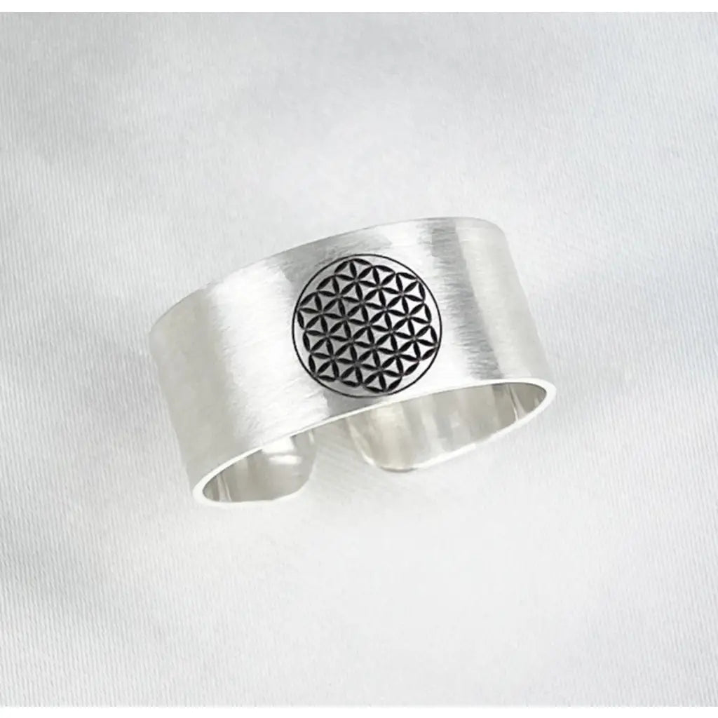 Madamlili levensbloemring - 925 sterling zilver. - sieraden